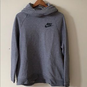 XL Gray Nike Funnel Neck Hoodie